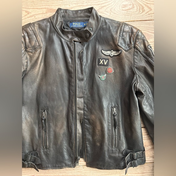 Ralph Lauren leather jacket size m - Picture 2 of 9